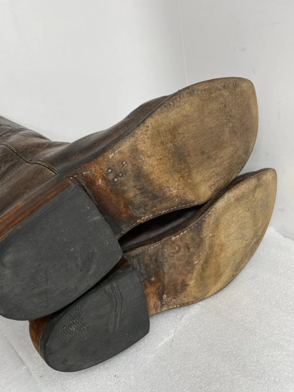 Vintage Lucchese Classics Western Cowboy Boots Brown Leather Men's  10.5 EE Wide